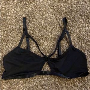 Black strappy bralette